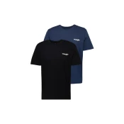 WRANGLER Majica, modra, črna