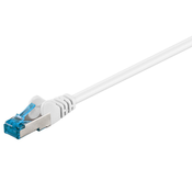 GOOBAY S/FTP CAT 6A zakrpa 1m bijeli mrežni prikljucni kabel
