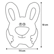 Flamingo Dumbo zviždaljke figure životinja od lateksa 1 kom