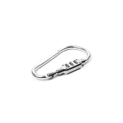 Aga Karabina s kodnom bravom 12,1x6,7 cm Srebrna