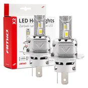 slomart Avtomobilske LED žarnice AMiO X2 H4/H19, 6500K, Canbus