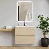 Homestyle4U Kopalniška omarica, 61x54x47 cm, rjava