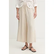 Weekend Max Mara Ohlapne hlače Felino 2615131042 Kremna Relaxed Fit