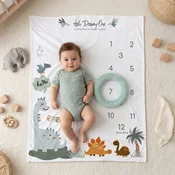 Baby Textil podloga za slikanje Dino družina