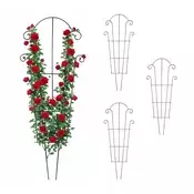 Northix Vintage kovinski vrtni oporni lok za plezalke 150 cm kovina