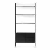 Črna knjižna omara iz hrastovega lesa 94x210 cm Edge by Hammel - Hammel Furniture