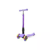 Boldcube sklopivi mali romobil s tri kotaca, Unicorn ljubicaste boje