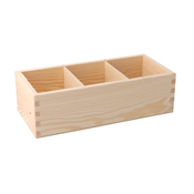 AtmoWood Lesena škatla z organizatorjem 30 x 14 x 9,5 cm
