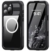 Box Vodoodporni ovitek IP68 za iPhone 16 Pro Max, MagSafe, črn