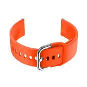Pacific Gumijast pašček za pametno uro U01 - oranžen/srebrn - 18 mm