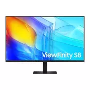 SAMSUNG VA monitor 37 S80D, 3840x2160, 16:9, 350cd/m2, 5ms, HDMI/DisplayPort/3xUSB LS37D800EAUXEN