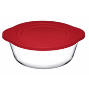 PASABAHCE Borcam okrugli sa plasticnim poklopcem 218x187mm 1450cc