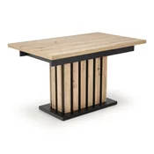 Stol Houston 1398 Crna, Craft hrast, 76x80x130cm, EstensioneNastavak, Laminirani iveral, Laminirani iveral