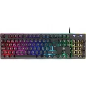 DELTACO GAMING Tipkovnica, 105 tipki, UK raspored, membranski prekidaci, CRNA/RGB