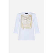 Boxeur LONG SLEEVE PRINTED T-SHIRT, majica, bijela BXE-20164L