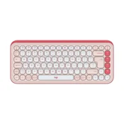Logitech POP Icon Keys tipkovnica Univerzalno Bluetooth QWERTY US Medunarodna Ružicasto, Bijelo