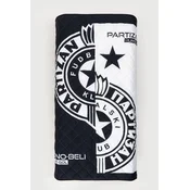 Stefan Prekrivac Partizan Dajte gol, 140x200 cm, Crno-beli