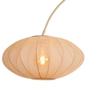 Lucide Obločna svetilka Corina, bež, E27, 192 cm, plastika - Dnevna soba/jedilnica