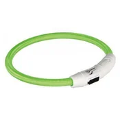 TRIXIE Ogrlica za pse, Svetleca, USB, Zelena