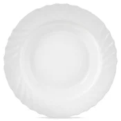 Northix Globok steklen krožnik bel LUNA 22,5 cm, 350 ml