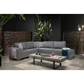ATELIER DEL SOFA Ugaona garnitura Loft Grey