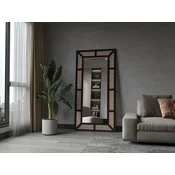 Hanah Home Podno ogledalo Rattan, 90 cm x 180 cm, Crno