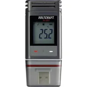 VOLTCRAFT Zapisovalnik podatkov o temperaturi VOLTCRAFT DL-200T merjenje temperature -30 do +60 °C PDF kalibracija narejena po delovnih st