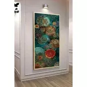 Wallity Dekorativna uramljena slika, 120x50cm, Šarena