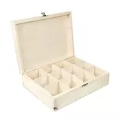 Drvena kutija za dekupaž - 12 pregrada (drveni proizvod za)