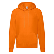 Orange Mens Hooded Sweat Sweat Fruit of the Loom