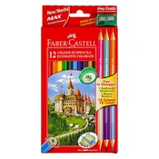 shumee Barvice Castle 12 barv + 3 barvice + šilček Faber Castell