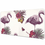 Decormat Podloga za pisalno mizo Flamingo in hibiskus 120x60 cm