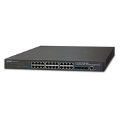 PLANET SGS-6341-24T4X mrežni prekidac Upravljano L3 Gigabit Ethernet (10/100/1000) 1U Crno (SGS-6341-24T4X)
