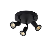 Lucide 11903/15/30 - LED reflektor JASTER-LED 3xGU10/5W/230V črn