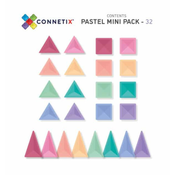 Connetix Tiles Magnetni set za gradnju Pastel mini 32 komada