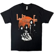 Led Zeppelin Orange Circle Black L Majica