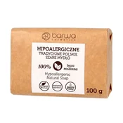 BARWA Tradicionalno poljsko hipoalergeno sivo milo v trdem stanju 100 g
