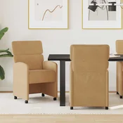 Blagovacke stolice s kotacima 2 pcs Smeda 58 x 65 x 98 cm