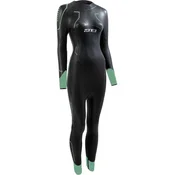 Zone3 womens terraprene vision wetsuit black/green s