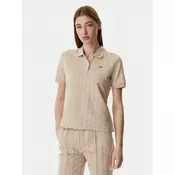 Lacoste Polo majica DF3364 Svetlo bež Slim Fit