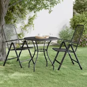 Vrtni stol od ekspandirane metalne mreže O 80 x 72 cm antracit