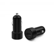 Pama avtopolnilec PDQCS3A adapter USB-A in Type C 3A QC 18W - črn