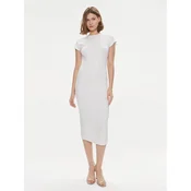 Calvin Klein Poletna obleka Q-Nova K20K206537 Bela Slim Fit
