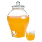 shumee Steklen kozarec za pijačo s pipo 6,5 l