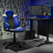 Gaming stol X Rocker Saturn Mid-Back - črno-moder (PC)