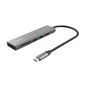 Docking station TRUST Halyx Fast, USB-C na 3x USB 3.1, Card Reader, za prijenosno racunalo