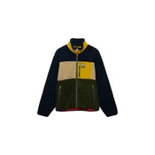 Superdry & Co Jopa iz flisa kremna/temno modra/zlata