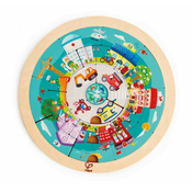 Hape okrugle dvostrane puzzle, grad