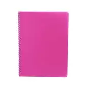 Kolegij blok - A4, špiralni, karo, 60 listov, PP, 80 g, roza