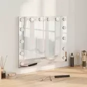 vidaXL LED ogledalo za toaletno mizo Bela 50 x 10 x 44 cm